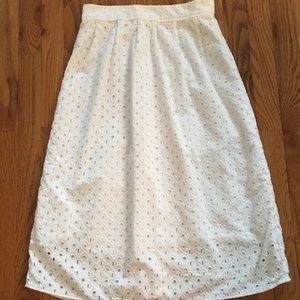 Brooks Brothers Cotton Eyelet Skirt